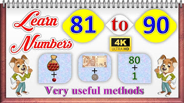 Counting 81 to 90 | learn to count 81 to 90 | learn counting 81 to 90 | count to 81-90