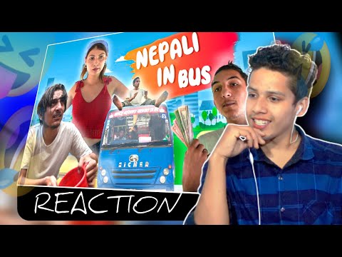 First Time Reacting @Bikramghimire Nepali In Bus || Must Funny 🤣🤣