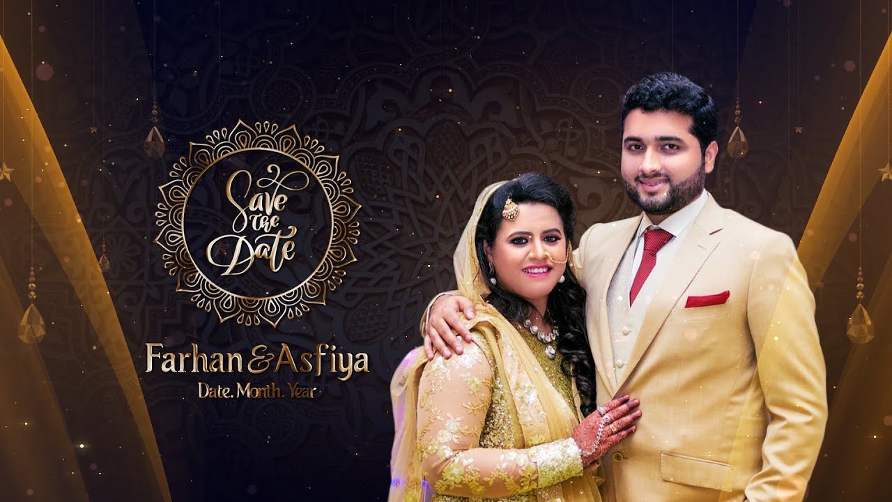 Islamic Wedding Invitation Video | Save the Date - YouTube