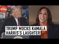 Is there something wrong with her?: Donald Trump mocks Kamala Harris's laugh