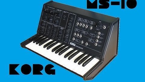 KORG MS-10 Analog Synthesizer 1978 | HQ DEMO