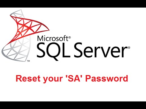 Reset SA password in SQL Server