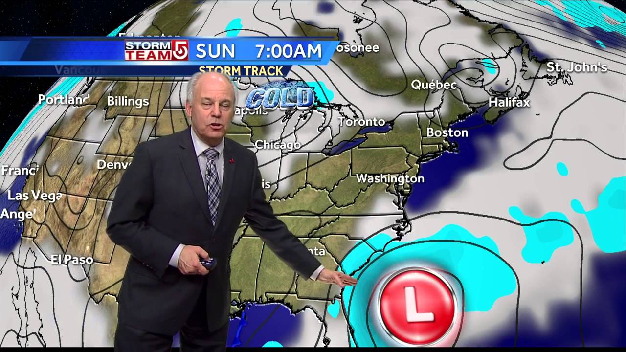 Harvey's Forecast: Snow moves out, cold moves in - YouTube