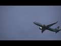 Zurich Airport Oman Air airplane Boeing 737 MAX 8 A40-MJ taking off.