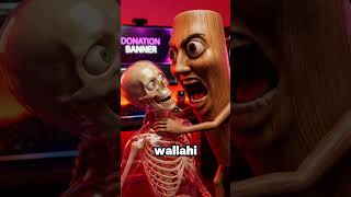 bro's streaming setup is insane 💀🪵#brainrot #skeleton #woodguy #streaming #meme #shorts #fyp