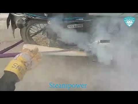 شستشو موتور سیکلت با بخار کارواش موتور سیکلت