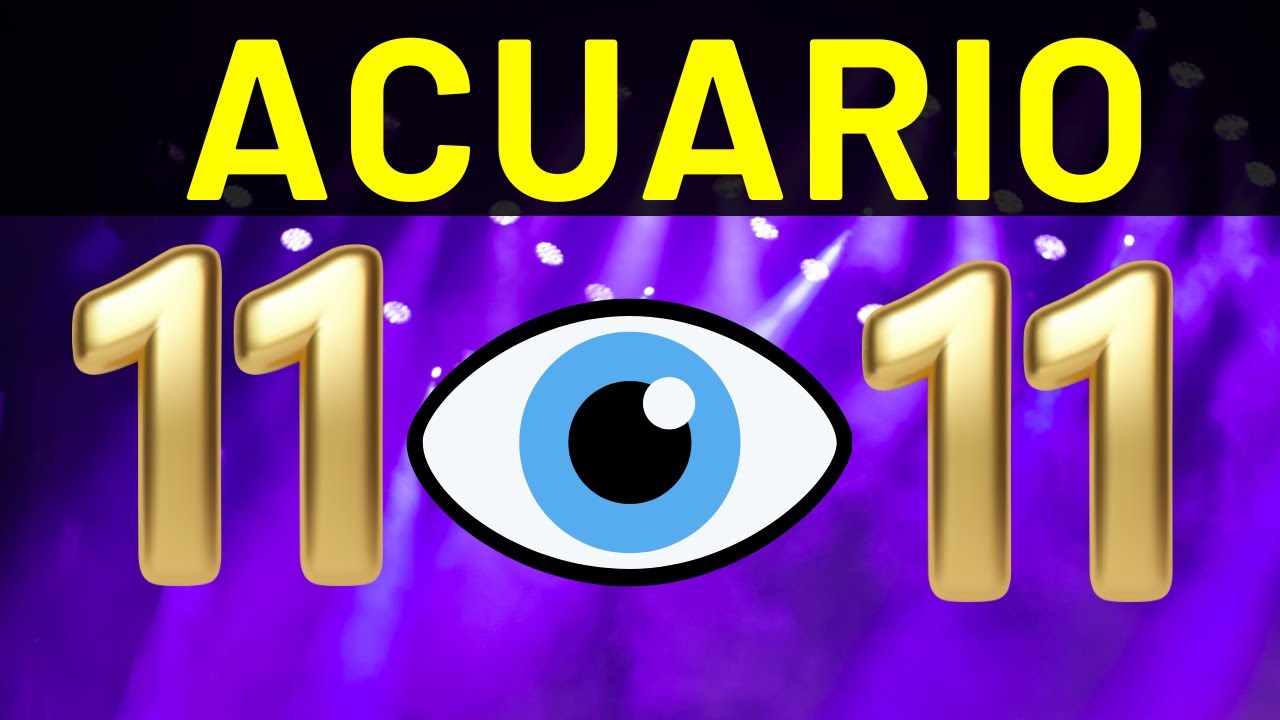 ACUARIO ♒ NO IMAGINAS LO QUE ESTA POR LLEGAR A TU VIDA 🙏👁️🍀 🔮😍🏆 ...