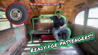 The Custodian gets a back seat and new tires!!