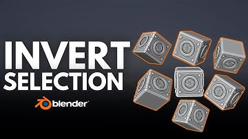 Learn Invert Selection in Blender!