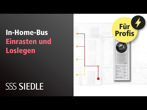 Siedle In-Home-Bus: Plug+Play. Einrasten und Loslegen.