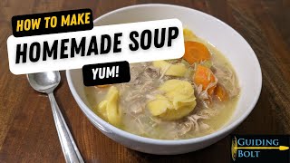 How to Make Homemade Turkey Soup | Make Soup Stock from Leftover Turkey or Chicken