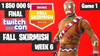 Fortnite Fall Skirmish Week 6 Grand Final Game 1 Highlights - Fortnite Twitchcon