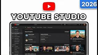 Comment Utiliser Youtube Studio en 2026 (Tuto débutant)