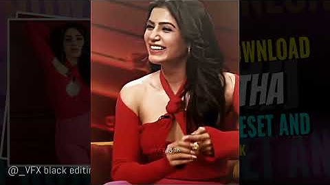 Samantha project preset and scenes pack for editing |Samantha| |free download| |vfx black|