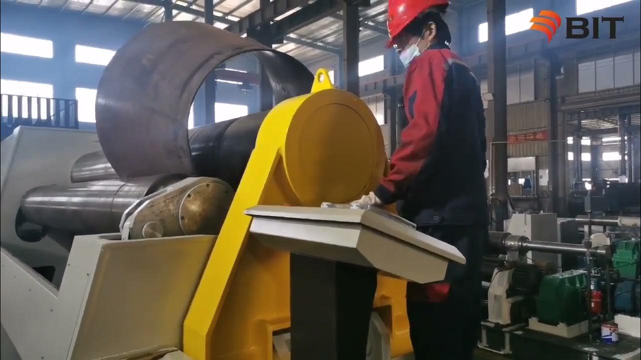 cone rolling machine rolling a cone sheet metal【sheet metal cone roller
