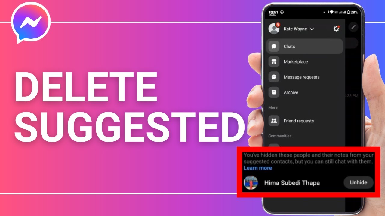 How To Delete Suggested On Messenger