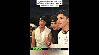 Ryan Garcia Had A HEATED Moment After A Fan Tried To SWING At Him #ryangarcia #kick #shorts