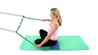 Scoliosis Exercises | Seated Spinal Hold With Theraband for Scoliosis