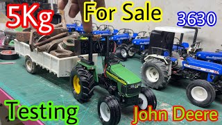 John Deere tractor testing and New Holland 3630 Remote Control tractor model for sale