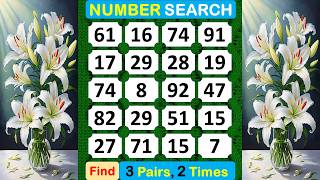 Number Search: How Healthy Is Your Brain? #braingame #memory #puzzle #quiz #mindset #match -#367