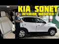 Kia Sonet Interior Modified | Sonet Seat Covers | Leather Steering Wrap | Rydes Car Comforts