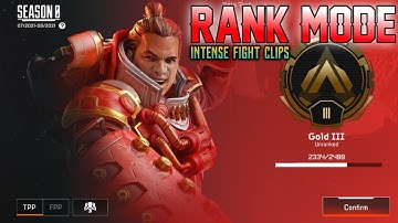 RANK MODE in APEX LEGEND MOBILE | Intense Fight Pro Gameplay Clips