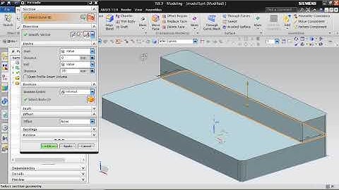 Nx 9 Tutorial part 2 ( 2D to 3D using Extrude Command)