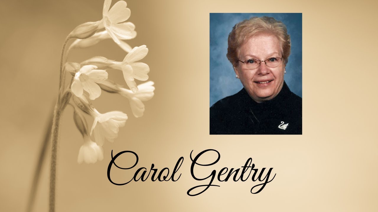 Carol Gentry Funeral Service - YouTube