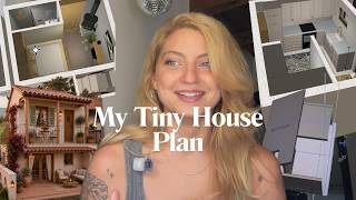 Inside My Tiny House Design • Layout, Bathroom & More Ep.1 🛋️✍🏼 #tinyhome #tinyhomedesign