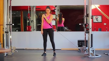 Cable Cross Body Rope Curls