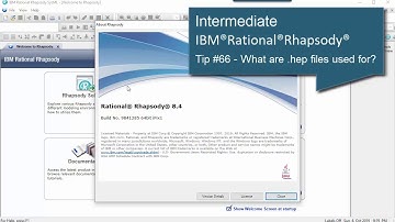 Rational Rhapsody Tip #66 - What are .hep files used for?