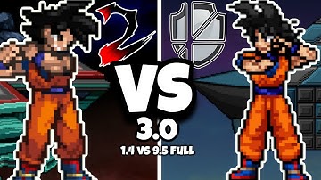 Moveset Comparación -Goku - (SSF2 VS SSBC, 3.0)