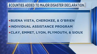 Counties Added to Major Disaster Declaration
