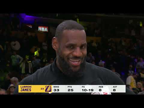 LeBron James: I wish I could've got AD his triple-double 😅 | NBA on ESPN