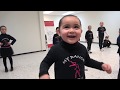 Miguelita misbehaves at dance class - Bely and Beto`s Show.