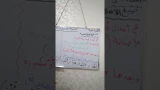 الصف الثالث (اللغة العربية) صيغ الافعال الخمسة