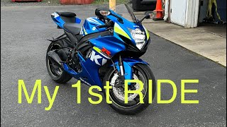 First Motorcycle, Starting on A 2015 GSX-R 600