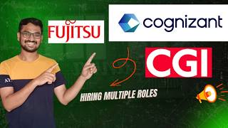 Mass Hiring Alert 🚨 CGI, Cognizant, Fujitsu & Mthree Hiring Freshers | 2025 & 2026 Graduates