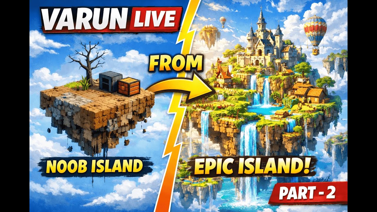 Fakepixel skyblock (Minecraft) Building my island on Live!!!