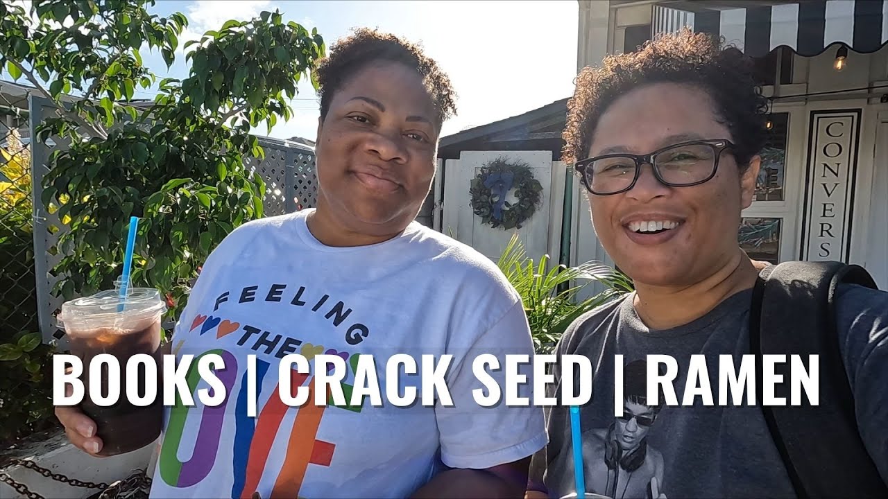 [Oahu, Hawaii Vlog] Friends of the Library Book Sale Crack Seed Store Kaimuki Noods Ramen