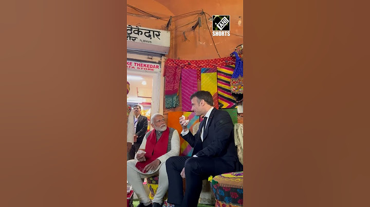 PM Modi and French President enjoy ‘Chai pe Charcha’, pay via UPI in Jaipur