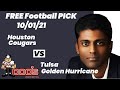 Free Football Pick Houston Cougars vs Tulsa Golden Hurricane Picks, 10/1/2021 College Football