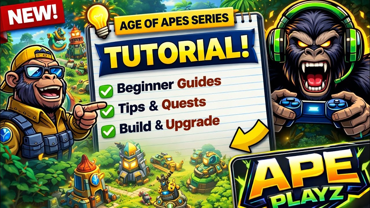 Age of apes series EP 1!|complete beginner guide 🦍