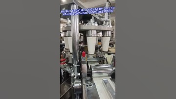 OCM12 simple ultrasonic paper cup machine speed 75-80 pcs/min test running 14OZ for Pakistan client