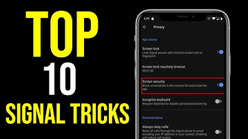 Top 10 Secret Features Of Signal App | Signal App Tips And Tricks
