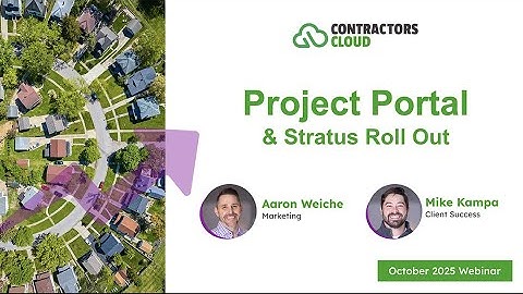Cloud Connect - Oct. 2025, Project Portal & Stratus webinar