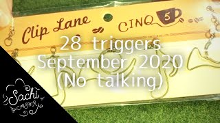 ASMR 28 triggers September 2020(No talking)