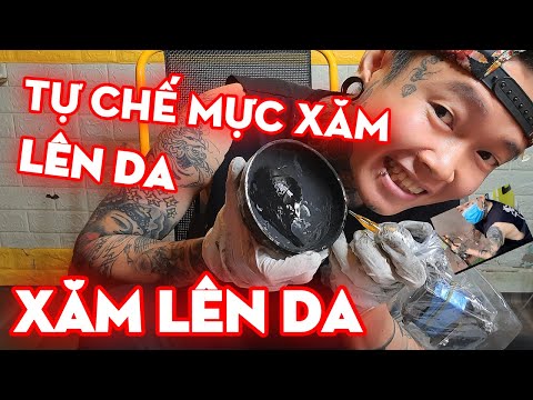 Video Tự Chế Mực Xăm // Xăm Lên Da // Tùng Xăm Vlog #05 - youtube