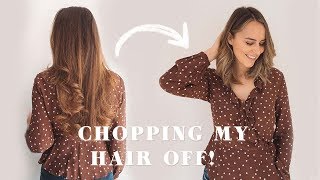 CHOPPING MY HAIR OFF + BOYFRIENDS REACTION | Laura Melhuish-Sprague