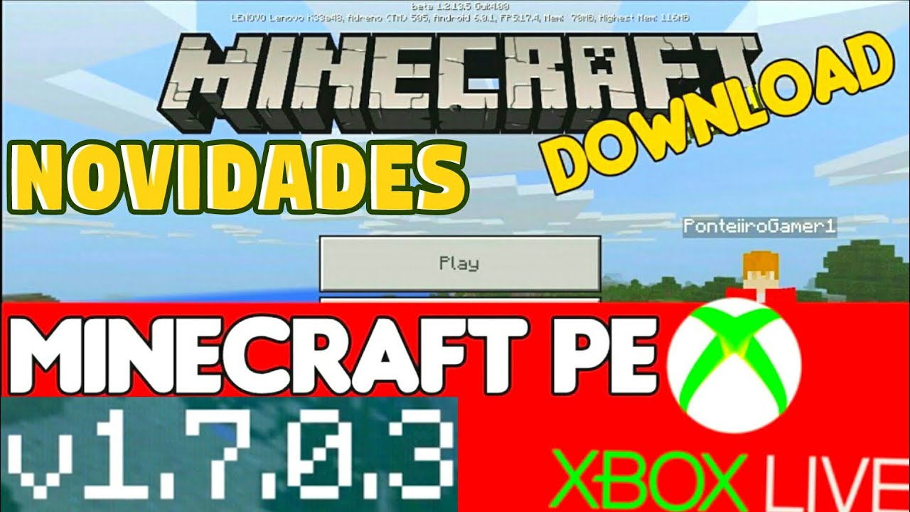 TÉLÉCHARGER MINECRAFT APK 1.7.0.3 1.7.0.3 APK TÉLÉCHARGER MINECRAFT